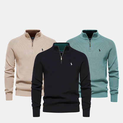 RL Men's Zip Neck Sweater (Clearance)