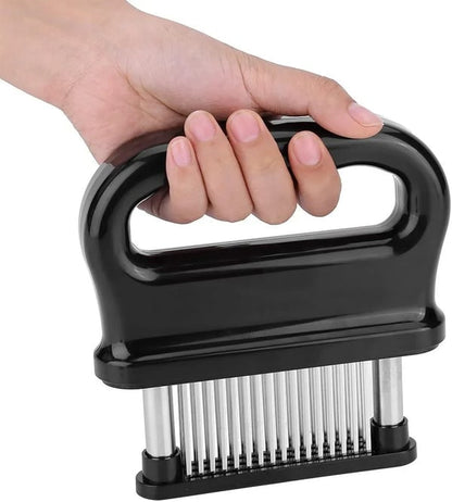 Meat Tenderizer with 48 Stainless Steel Blades, Tenderizing Steak Chicken Beef Fish Pork