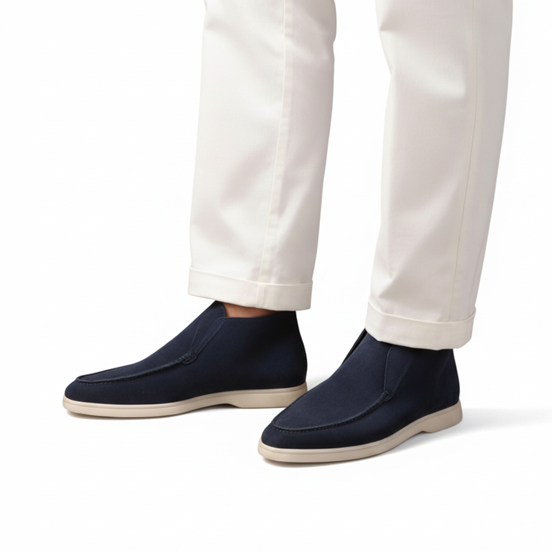 High Suede Loafers