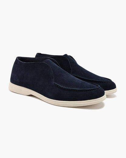 High Suede Loafers