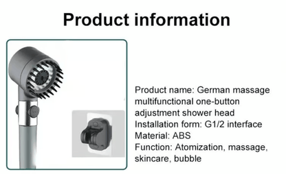 German multifunctional massage shower