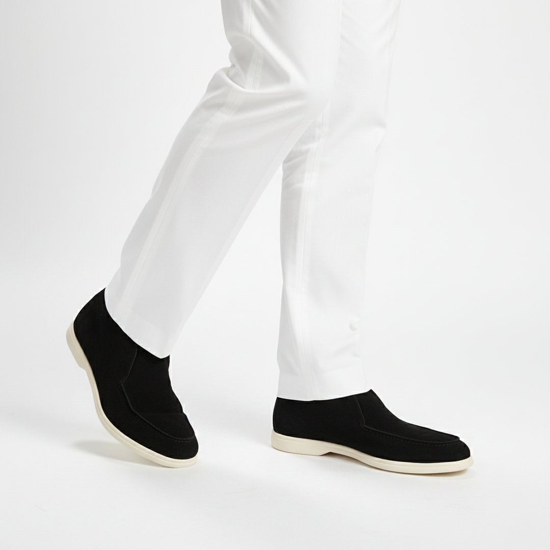 High Suede Loafers