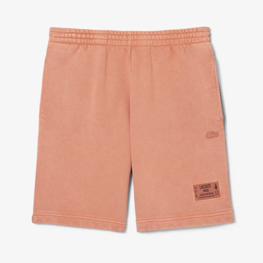 LC Washed Effect Cotton Fleece Shorts