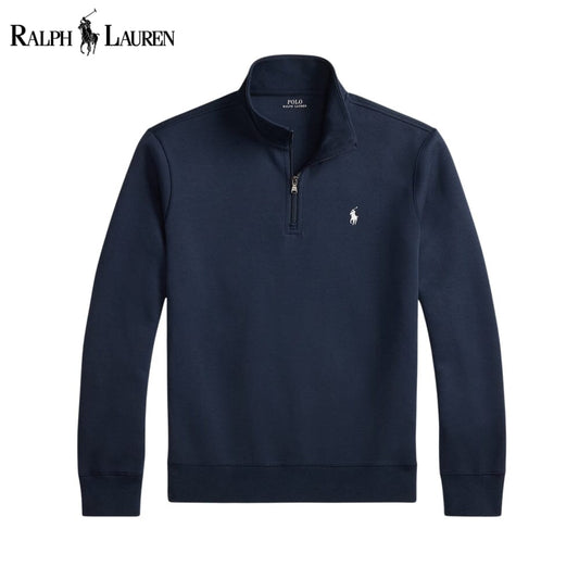 RL Double-Knit Mockneck Pullover