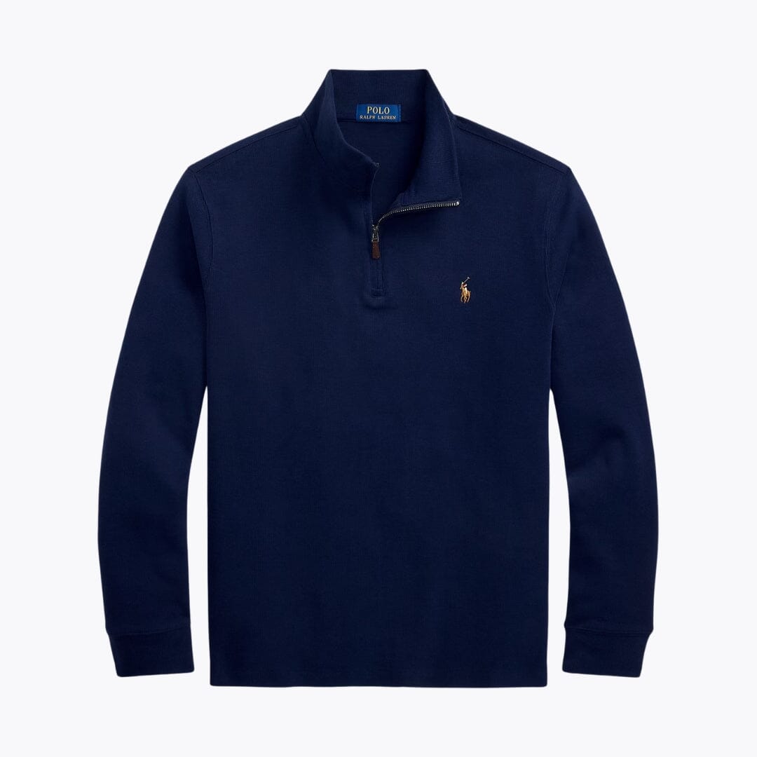 RL Estate-Rib Quarter-Zip Pullover